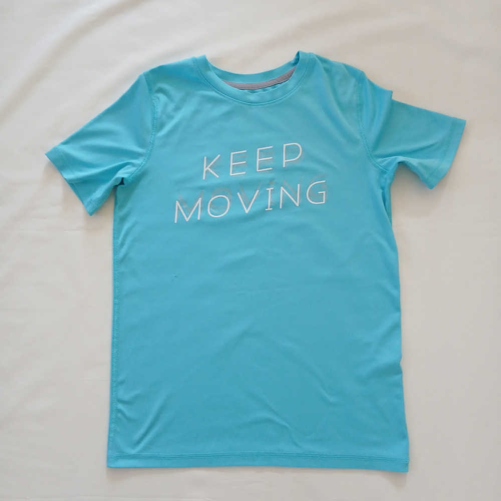 All in Motion Turquoise 'Keep Moving' Short Sleeve Tee